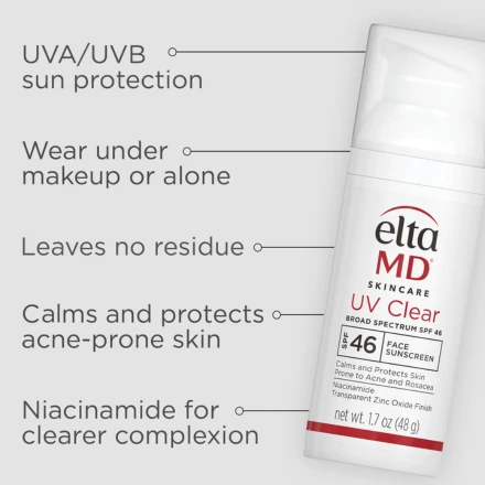 Elta MD UV Clear Broad-Spectrum SPF 46 1.7oz / 50ml 5 Elta MD UV Clear Broad-Spectrum SPF 46 1.7oz / 50ml - Image 5