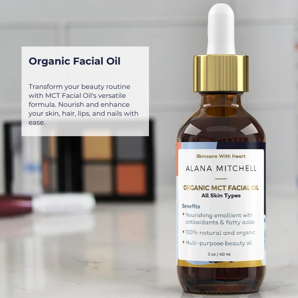Alana Mitchell Organic MCT Facial Oil 2oz / 60ml 2 Alana Mitchell Organic MCT Facial Oil 2oz / 60ml - Image 2