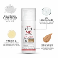 Elta MD UV Clear Broad-Spectrum SPF 46 Tinted 1.7oz / 50ml -Skin Care By Alana 63 e5ee6ef5 67f9 4e4b b0b4 697efdd298be