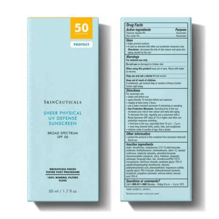 SkinCeuticals Sheer Physical UV Defense SPF 50 1.7oz 8 SkinCeuticals Sheer Physical UV Defense SPF 50 1.7oz - Image 8