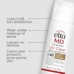 Elta MD UV Clear Broad-Spectrum SPF 46 Tinted 1.7oz / 50ml -Skin Care By Alana 64 6d794de6 4aae 4ebe 9a18 ab73cd2b2657