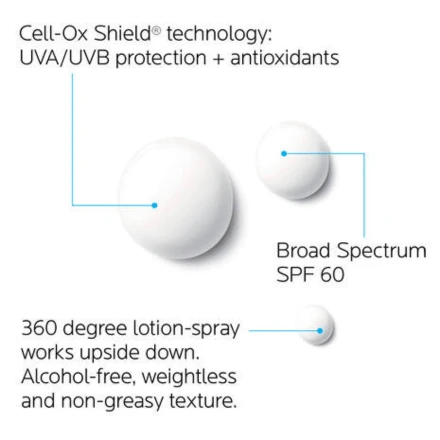 LA ROCHE-POSAY La Roche Posay Anthelios Spray Lotion Sunscreen SPF 60 5oz / 148ml 5 LA ROCHE-POSAY La Roche Posay Anthelios Spray Lotion Sunscreen SPF 60 5oz / 148ml - Image 5