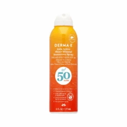Derma E Kids Active Sheer Mineral Sunscreen Spray SPF 50 6oz