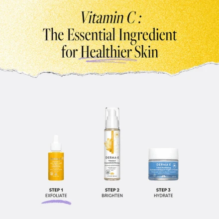 Derma E Vitamin C 10% Multi-Acid Radiance Liquid Peel 2oz / 60ml 5 Derma E Vitamin C 10% Multi-Acid Radiance Liquid Peel 2oz / 60ml - Image 5