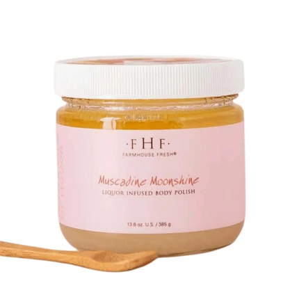 FarmHouse Fresh Muscadine Moonshine Liquor Infused Body Polish 13.6oz / 402ml 1 FarmHouse Fresh Muscadine Moonshine Liquor Infused Body Polish 13.6oz / 402ml