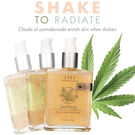 FarmHouse Fresh Swell Being Hemp Relaxation Dual-Phase Body Oil 4oz / 118ml 2 FarmHouse Fresh Swell Being Hemp Relaxation Dual-Phase Body Oil 4oz / 118ml - Image 2