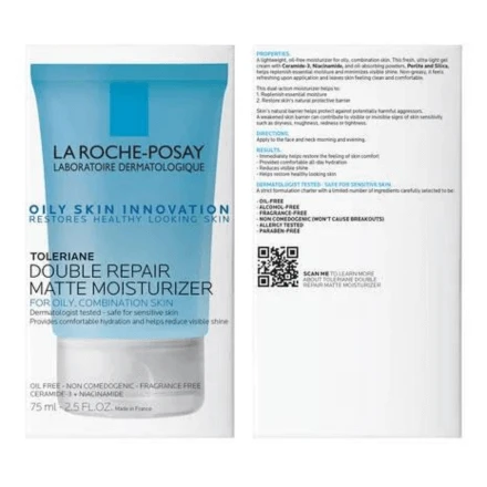 LA ROCHE-POSAY La Roche Posay Toleriane Double Repair Matte Moisturizer 2.5oz / 74ml 3 LA ROCHE-POSAY La Roche Posay Toleriane Double Repair Matte Moisturizer 2.5oz / 74ml - Image 3