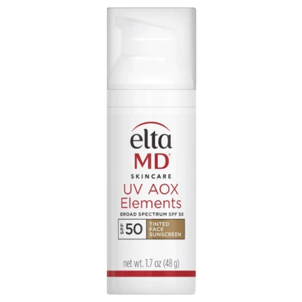 Elta MD UV Elements Broad-Spectrum SPF 44 Tinted 1.7oz / 50ml (New Name - Elta MD UV AOX Elements Broad-Spectrum SPF 50 Tinted) 1 Elta MD UV Elements Broad-Spectrum SPF 44 Tinted 1.7oz / 50ml (New Name - Elta MD UV AOX Elements Broad-Spectrum SPF 50 Tinted)
