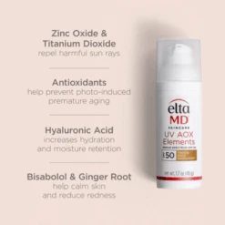 Elta MD UV Elements Broad-Spectrum SPF 44 Tinted 1.7oz / 50ml (New Name - Elta MD UV AOX Elements Broad-Spectrum SPF 50 Tinted) 18 Elta MD UV Elements Broad-Spectrum SPF 44 Tinted 1.7oz / 50ml (New Name - Elta MD UV AOX Elements Broad-Spectrum SPF 50 Tinted) -Skin Care By Alana UVAOX6