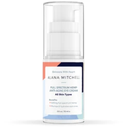 Alana Mitchell Full Spectrum Hemp Anti-Aging Eye Cream 0.5oz / 15ml (Free Gift)