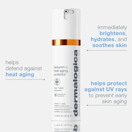 Dermalogica BioLumin-C Heat Aging Protector SPF 50 1.7oz / 50ml 2 Dermalogica BioLumin-C Heat Aging Protector SPF 50 1.7oz / 50ml - Image 2