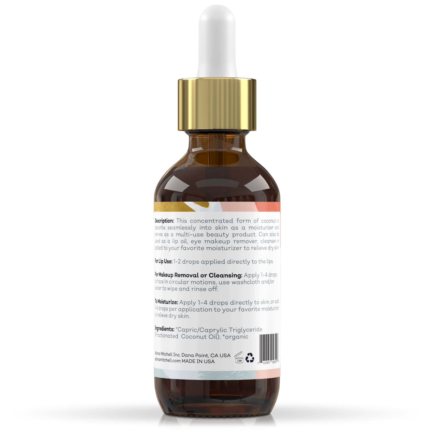 Alana Mitchell Organic MCT Facial Oil 2oz / 60ml 7 Alana Mitchell Organic MCT Facial Oil 2oz / 60ml - Image 7
