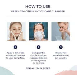 Skin Script Green Tea Citrus Cleanser -Skin Care By Alana mini skin script cleanser how to use skin script